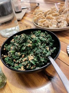 Épinards crémeux au petit suisse